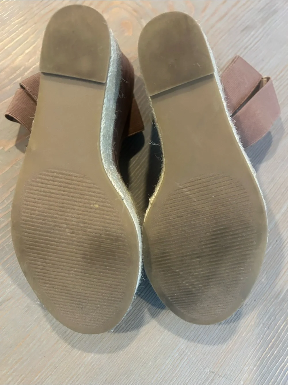 Steve Madden Antique Pink Suede Wedge Sandals with Elastic Ankle Straps